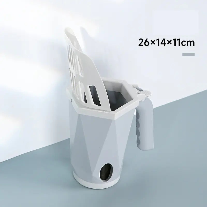 All-in-One Cat Litter Shovel Set with Removable Bin