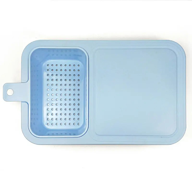 Multifunctional Sink Chopping Board with Drain Basket